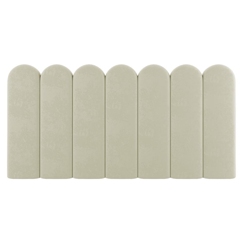 Painel Cabeceira Cama Box Solteiro Lana 90cm Sintético Bege - Desk Design