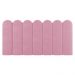 Painel Cabeceira Cama Box Solteiro Lana 90cm Suede Rosa - Desk Design