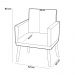 Poltrona Decorativa Lauren Pés Palito Suede Cinza - Desk Design