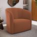 Poltrona Decorativa Living Abby Veludo Terracota - Desk Design