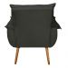 Poltrona Decorativa Moderna Sala de Estar e Recepção Monza Pés Palito Suede Cinza - Desk Design