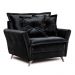 Poltrona Decorativa Scarlett Deluxe Soft D-28 Molas Bonel Veludo Preto - Desk Design