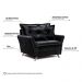 Poltrona Decorativa Scarlett Deluxe Soft D-28 Molas Bonel Veludo Preto - Desk Design