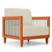 Poltrona Decorativa Varanda Samoa Madeira Maciça com Cordas Náutica Linho Pérola  - Desk Design