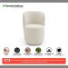 Poltrona Orgânica Decorativa Living Molly Bouclê Bege - Desk Design
