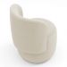 Poltrona Orgânica Decorativa Living Molly Bouclê Bege - Desk Design