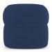 Poltrona Orgânica Giratória Living Glee Veludo Azul Marinho - Desk Design