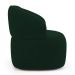 Poltrona Orgânica Giratória Living Glee Veludo Verde Escuro - Desk Design