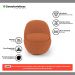 Poltrona Orgânica Living Memphis Base Giratória Bouclê Terracota - Desk Design