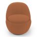 Poltrona Orgânica Living Memphis Base Giratória Bouclê Terracota - Desk Design