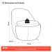 Poltrona Orgânica Living Memphis Fixa Bouclê Off White - Desk Design