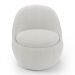 Poltrona Orgânica Living Memphis Fixa Bouclê Off White - Desk Design