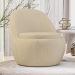 Poltrona Orgânica Living Memphis Fixa Linho Bege - Desk Design