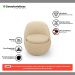 Poltrona Orgânica Living Memphis Fixa Linho Bege - Desk Design