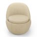 Poltrona Orgânica Living Memphis Fixa Linho Bege - Desk Design