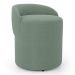 Puff Banqueta Living Gaia Orgânico com Encosto Baixo Bouclê Verde Menta - Desk Design
