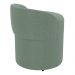 Puff Banqueta Living Gaia Orgânico com Encosto Baixo Bouclê Verde Menta - Desk Design