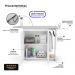 Tábua de Passar Roupa Top 02 Portas com Suporte Para Ferro e Cabideiro Branco - Desk Design