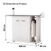 Tábua de Passar Roupa Top 02 Portas com Suporte Para Ferro e Cabideiro Branco - Desk Design