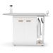 Tábua de Passar Roupa Top 02 Portas com Suporte Para Ferro e Cabideiro Branco - Desk Design