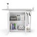 Tábua de Passar Roupa Top 02 Portas com Suporte Para Ferro e Cabideiro Branco - Desk Design