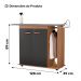 Tábua de Passar Roupa Top 02 Portas com Suporte Para Ferro e Cabideiro Freijó Grafite - Desk Design