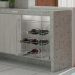 Adega Aramada de Vinho Deslizante Ellite 9 Garrafas Cromada 30x45x55cm Dimec