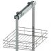 Coluna Deslizante Aramada 4 Prateleiras Tubular 50x35x130cm Evidence Dimec