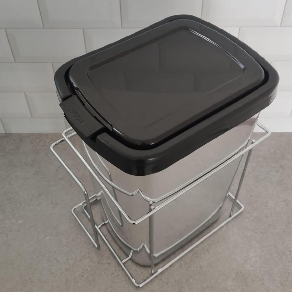 Lixeira Para Cozinha Suprema Corrediça Deslizante Lateral 9