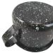 Caneca Esmaltada Grande Leiteira 600ml Caneca Rustico Preta