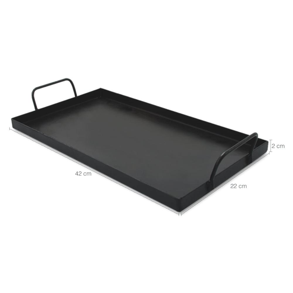 Chapa Para Grelhar Carne Bife Fritura Bifeira Fogão 42x22cm