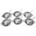 Conjunto Sobremesa 12 Peças Jogo Potes Colher Inox Cozinha
