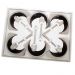 Conjunto Sobremesa 12 Peças Jogo Potes Colher Inox Cozinha