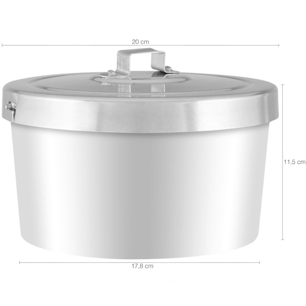 Kit 1 Forma Para Pudim Alumínio E 1 Chaleira Inox 2 Litros