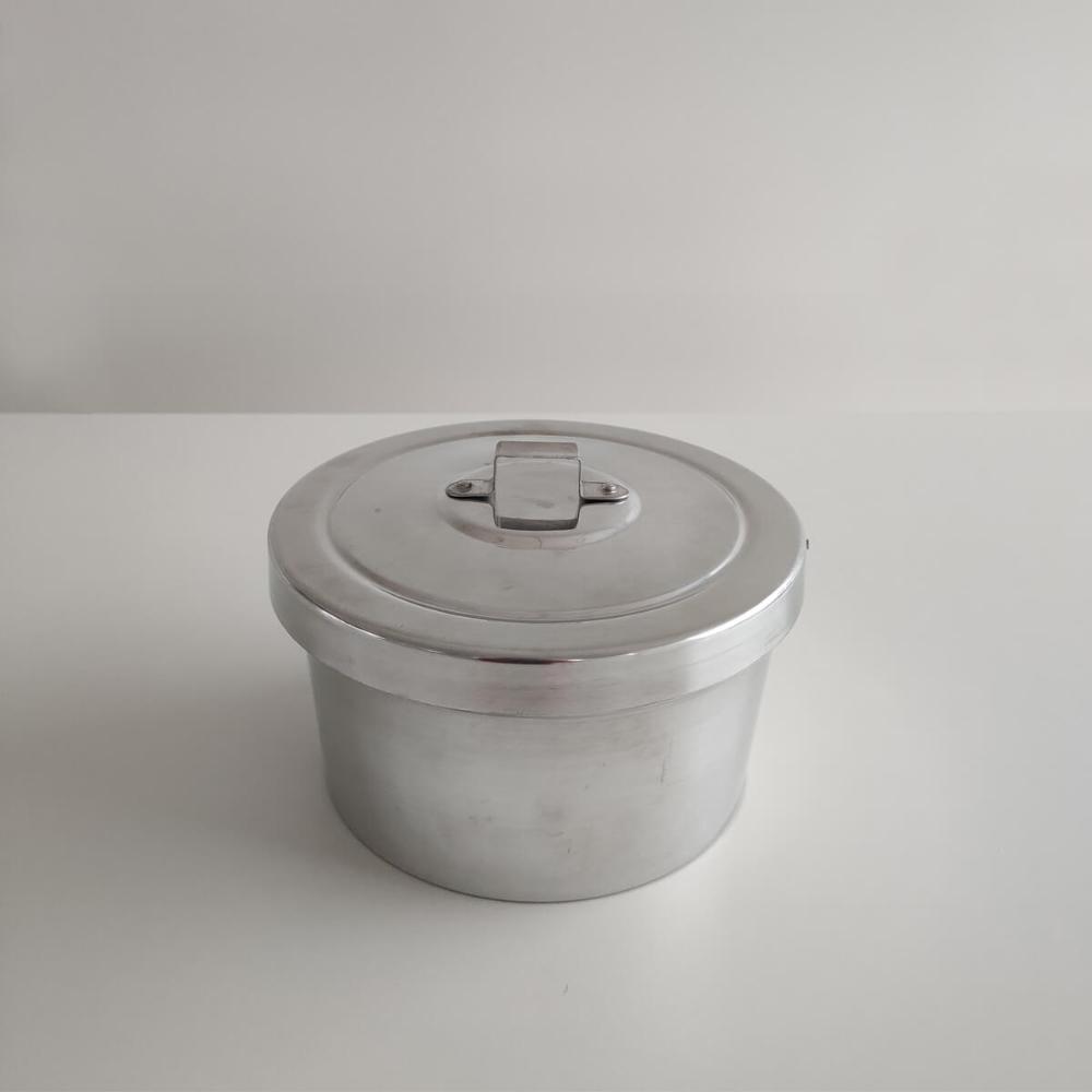 Kit 1 Forma Para Pudim Alumínio E 1 Chaleira Inox 2 Litros