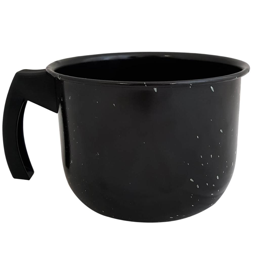 Leiteira Caneca Esmaltada Jarra Para Leite Granitada 1,8L