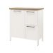Aparador Buffet Ditália 1Porta 2Gav c/Tampo BN-01 Cor:Branco