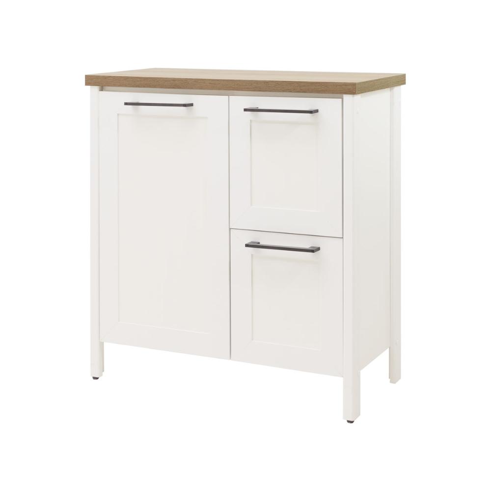 Aparador Buffet Ditália 1Porta 2Gav c/Tampo BN-01 Cor:Branco