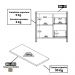 Aparador Buffet Ditália 1Porta 2Gav c/Tampo BN-01 Cor:Branco