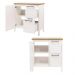 Aparador Buffet Ditália 1Porta 2Gav c/Tampo BN-01 Cor:Branco
