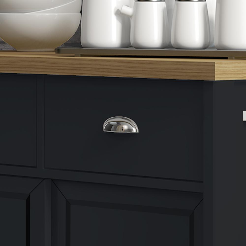 Aparador Buffet Ditália 2 Gavetas 2 Portas BA-145 Preto