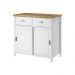 Aparador Buffet Ditália 2 Gavetas 2 Portas Branco BA-145