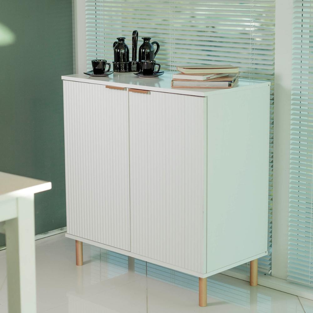 Aparador Buffet Ditália 2 Portas R-632 cor:branco