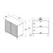 Aparador Buffet Ditália 2 Portas R-632 cor:branco