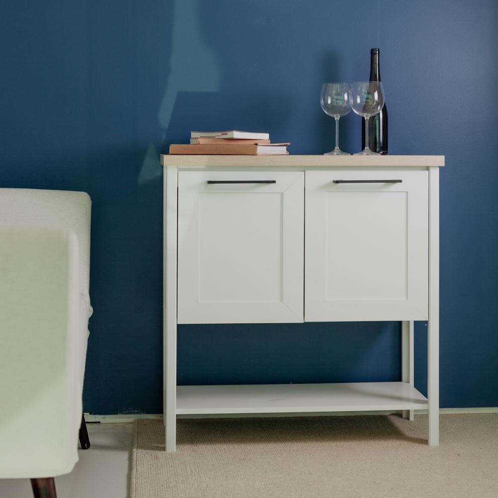Aparador Buffet Ditália 2 Portas c/Tampo BN-02 Cor:Branco