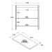 Aparador Buffet Ditália 2 Portas c/Tampo BN-02 Cor:Branco