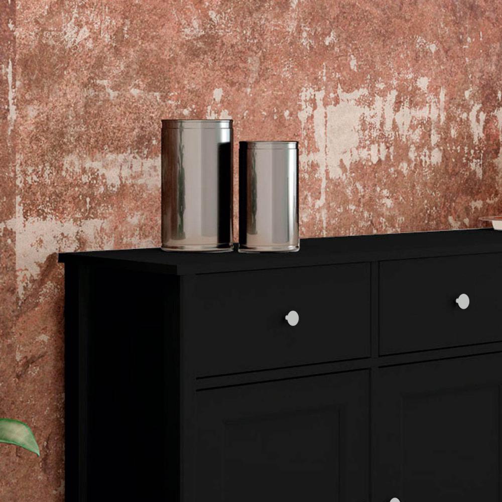 Aparador Buffet Ditália 4 Portas 4 Gavetas R-626 Preto