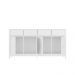 Aparador Buffet Ditália 4 Portas 4 gavetas R-626 Branco