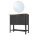 Aparador Buffet Ditália C/ Espelho 2 Portas BN-02 Cor:Preto