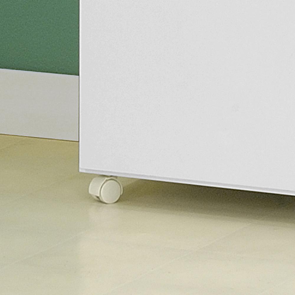 Armário Multiuso Ditália 2 Portas com Rodízios AR-70 Branco
